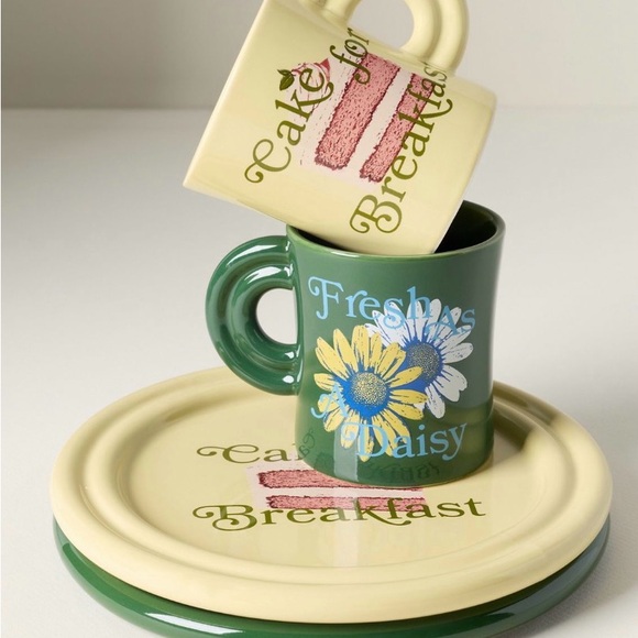 Anthropologie Ariane Stoneware Plate Cake for Breakfast - Picture 2 of 2